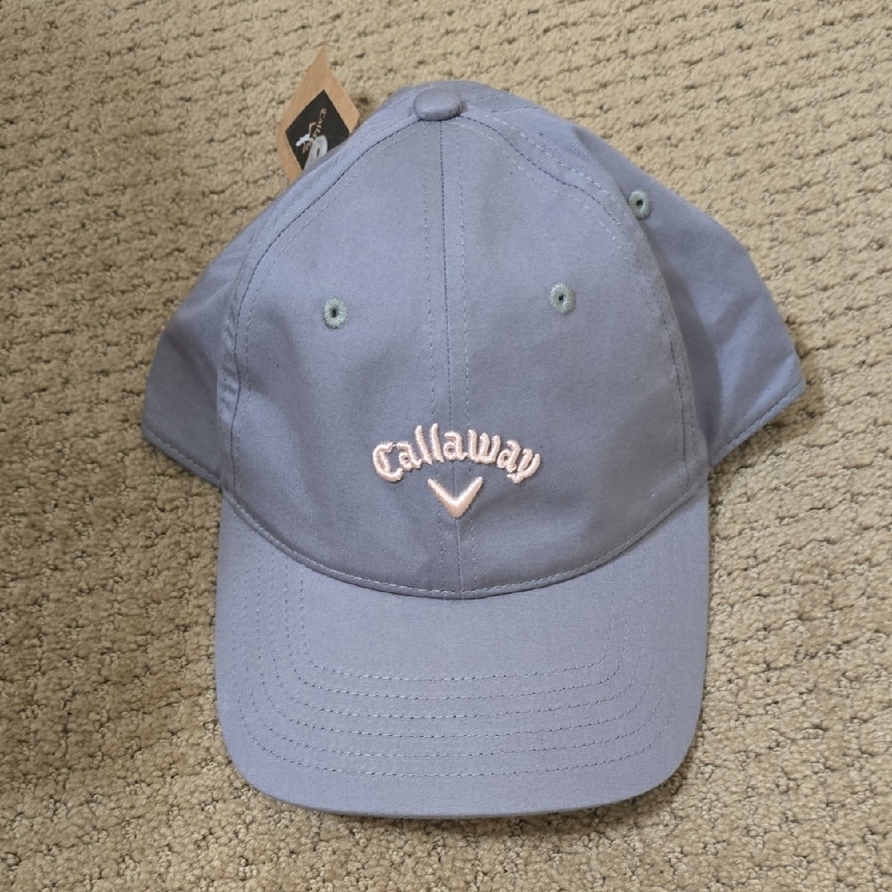 Callaway Light Gray Cap with‎ Pink Logo